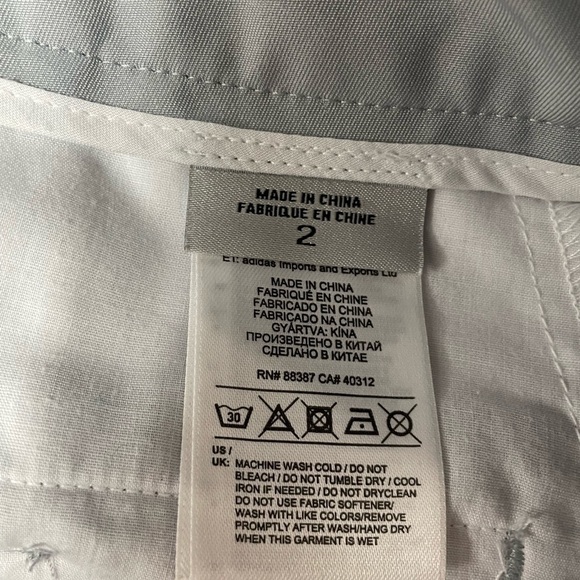 Adidas Light Grey Climalite Bermuda Golf Shorts 2 - Picture 7 of 10